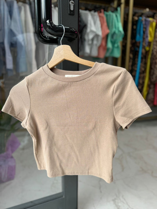 T-SHIRT BASIC CAMEL